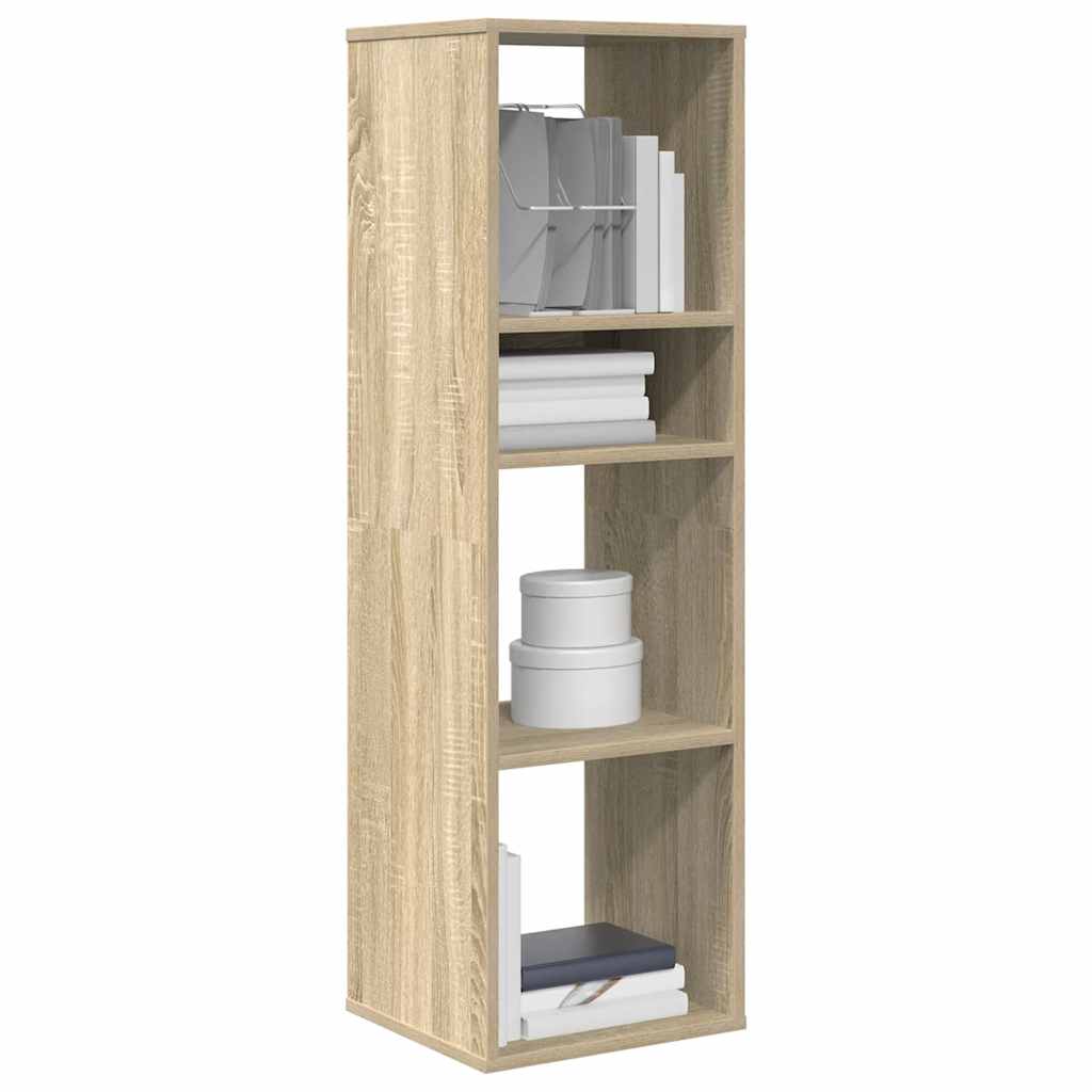 Boekenkast 34x31x112 cm bewerkt hout sonoma eikenkleurig is nu te koop bij PeponiXL, paradijselijk wonen!