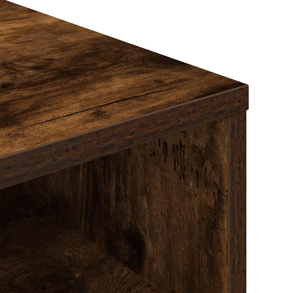 Boekenkast 34x31x80 cm bewerkt hout gerookt eikenkleurig is nu te koop bij PeponiXL, paradijselijk wonen!