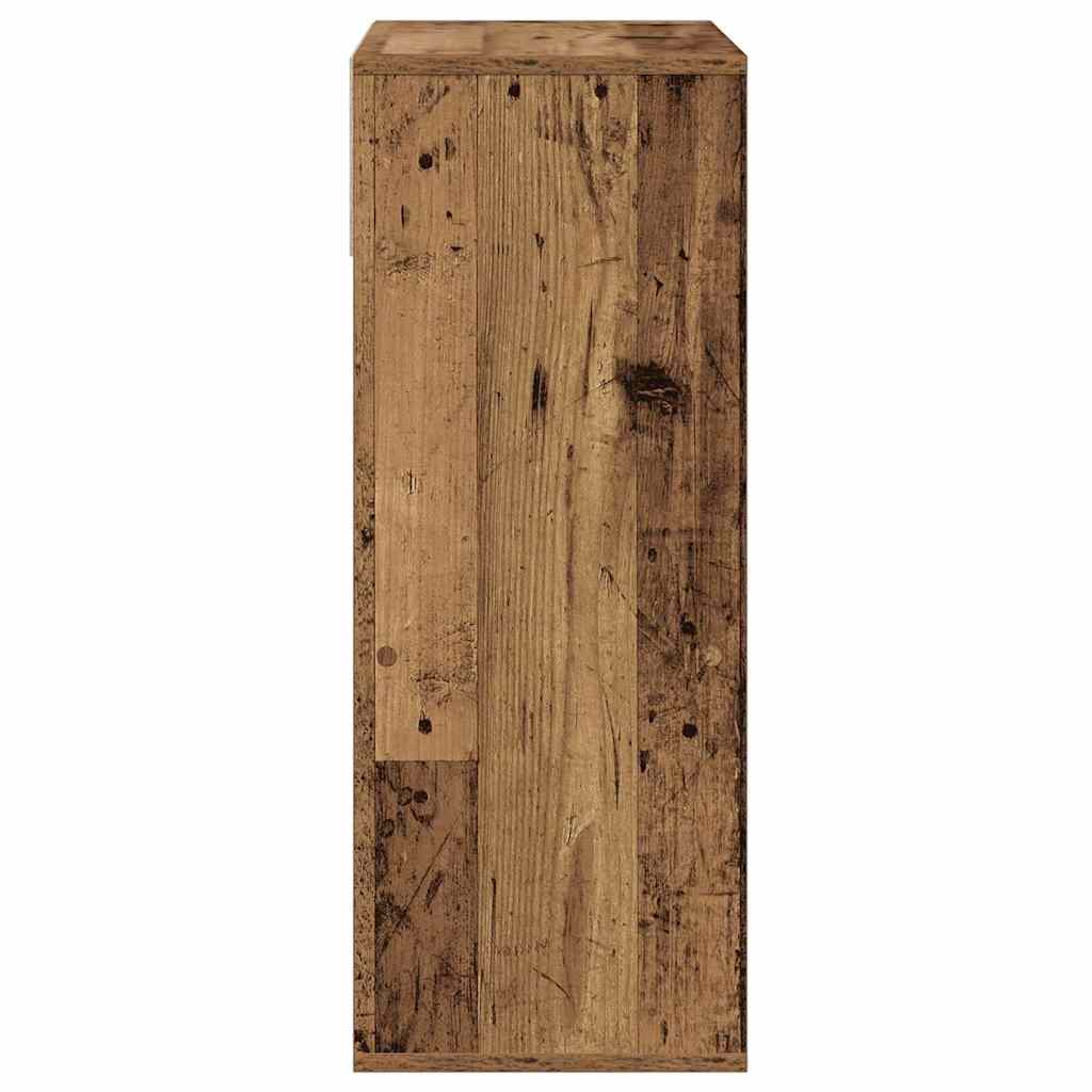 Boekenkast 66x31x80 cm bewerkt hout oud houtkleurig is nu te koop bij PeponiXL, paradijselijk wonen!