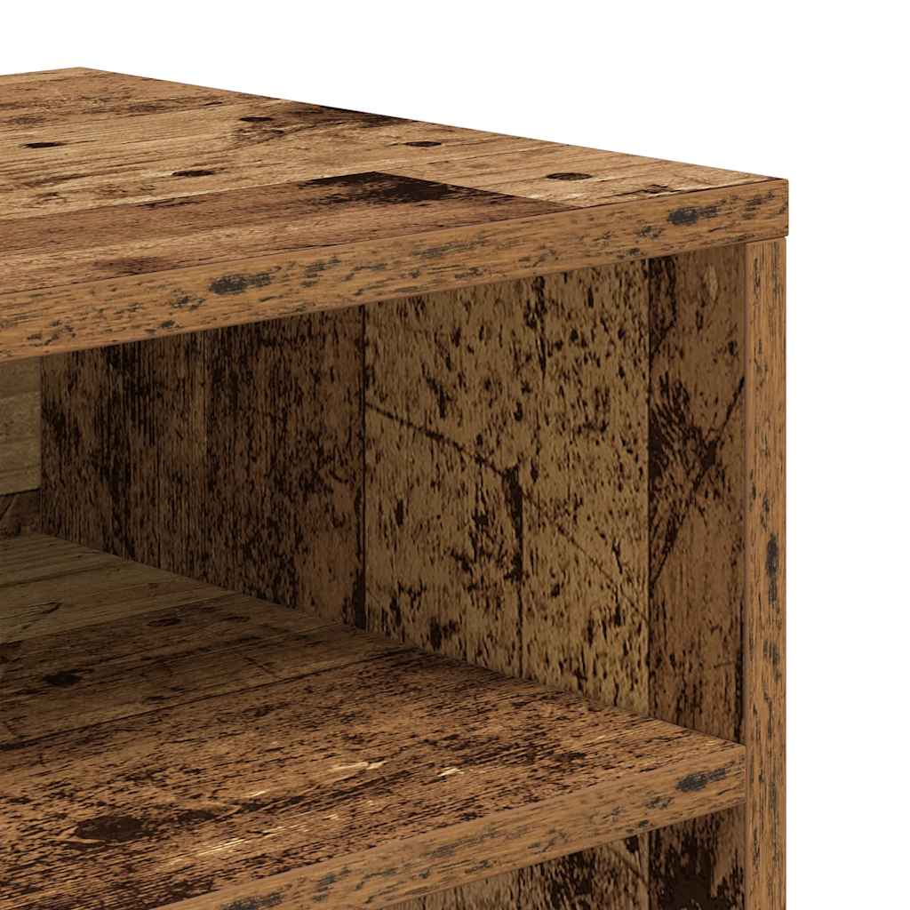 Boekenkast 66x31x80 cm bewerkt hout oud houtkleurig is nu te koop bij PeponiXL, paradijselijk wonen!