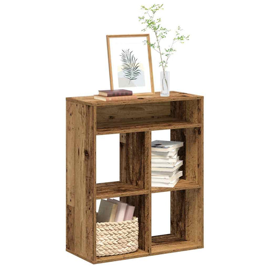 Boekenkast 66x31x80 cm bewerkt hout oud houtkleurig is nu te koop bij PeponiXL, paradijselijk wonen!