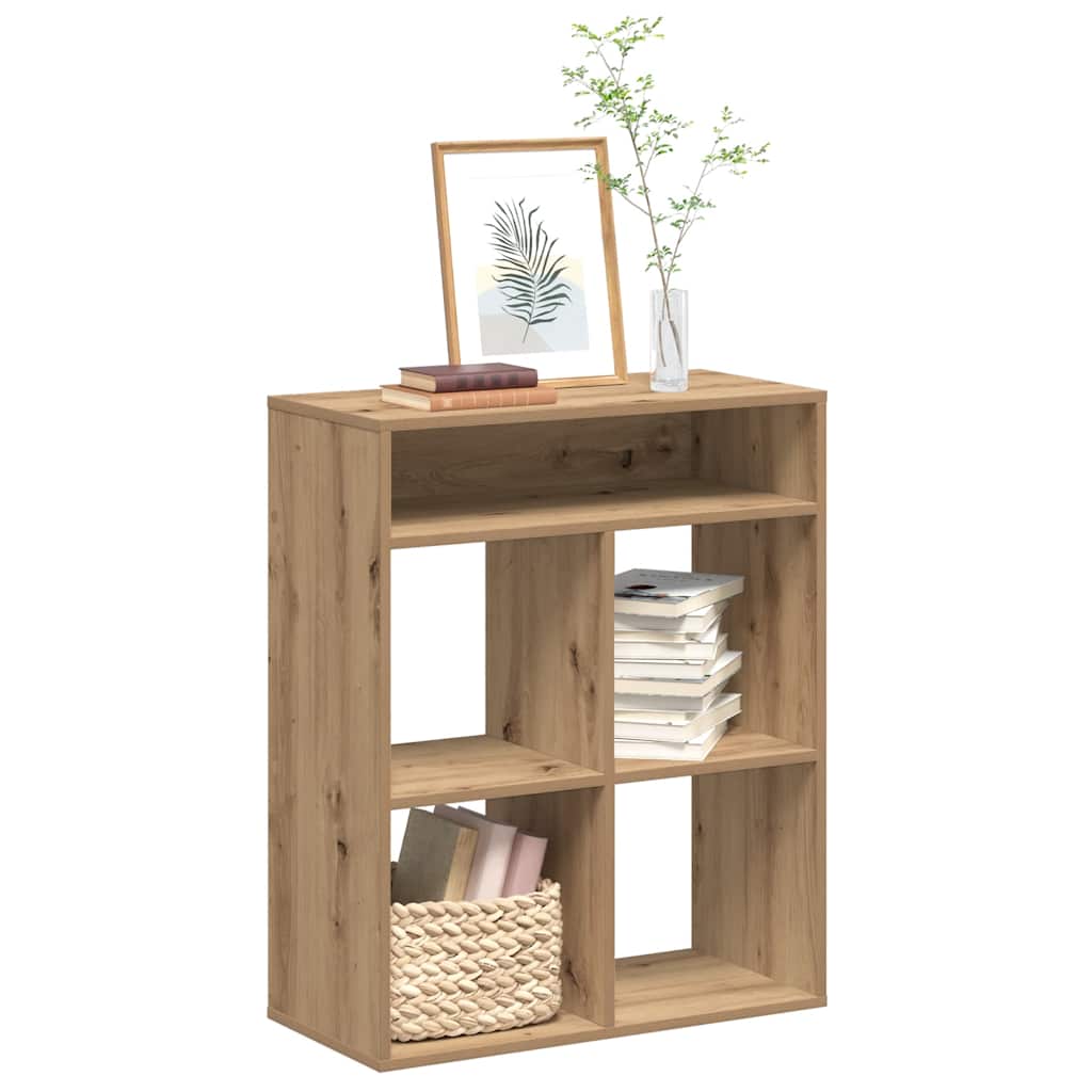 Boekenkast 66x31x80 cm bewerkt hout artisanaal eikenkleur is nu te koop bij PeponiXL, paradijselijk wonen!