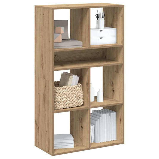 Boekenkast 66x31x112 cm bewerkt hout artisanaal eikenkleur is nu te koop bij PeponiXL, paradijselijk wonen!
