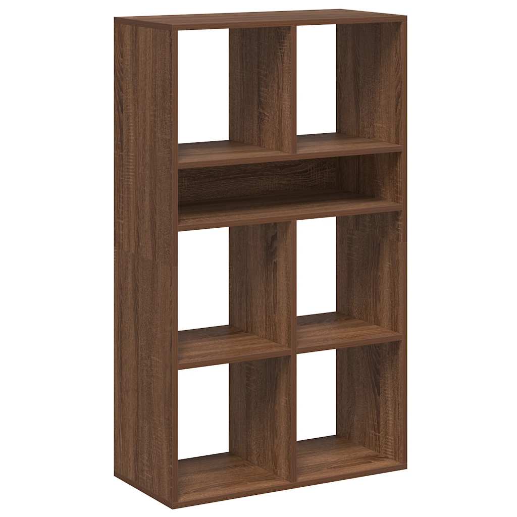 Boekenkast 66x31x112 cm bewerkt hout bruin eikenkleur is nu te koop bij PeponiXL, paradijselijk wonen!