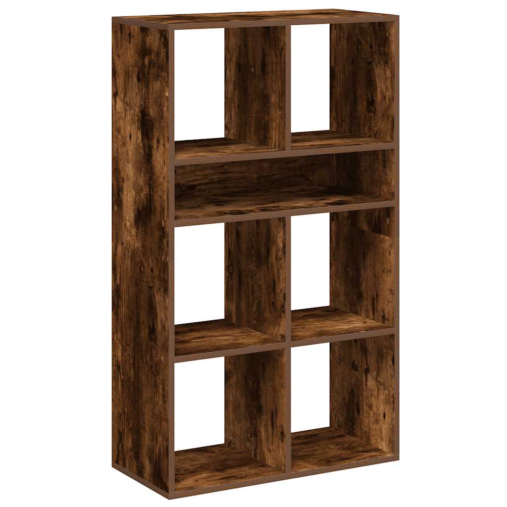 Boekenkast 66x31x112 cm bewerkt hout gerookt eikenkleurig is nu te koop bij PeponiXL, paradijselijk wonen!