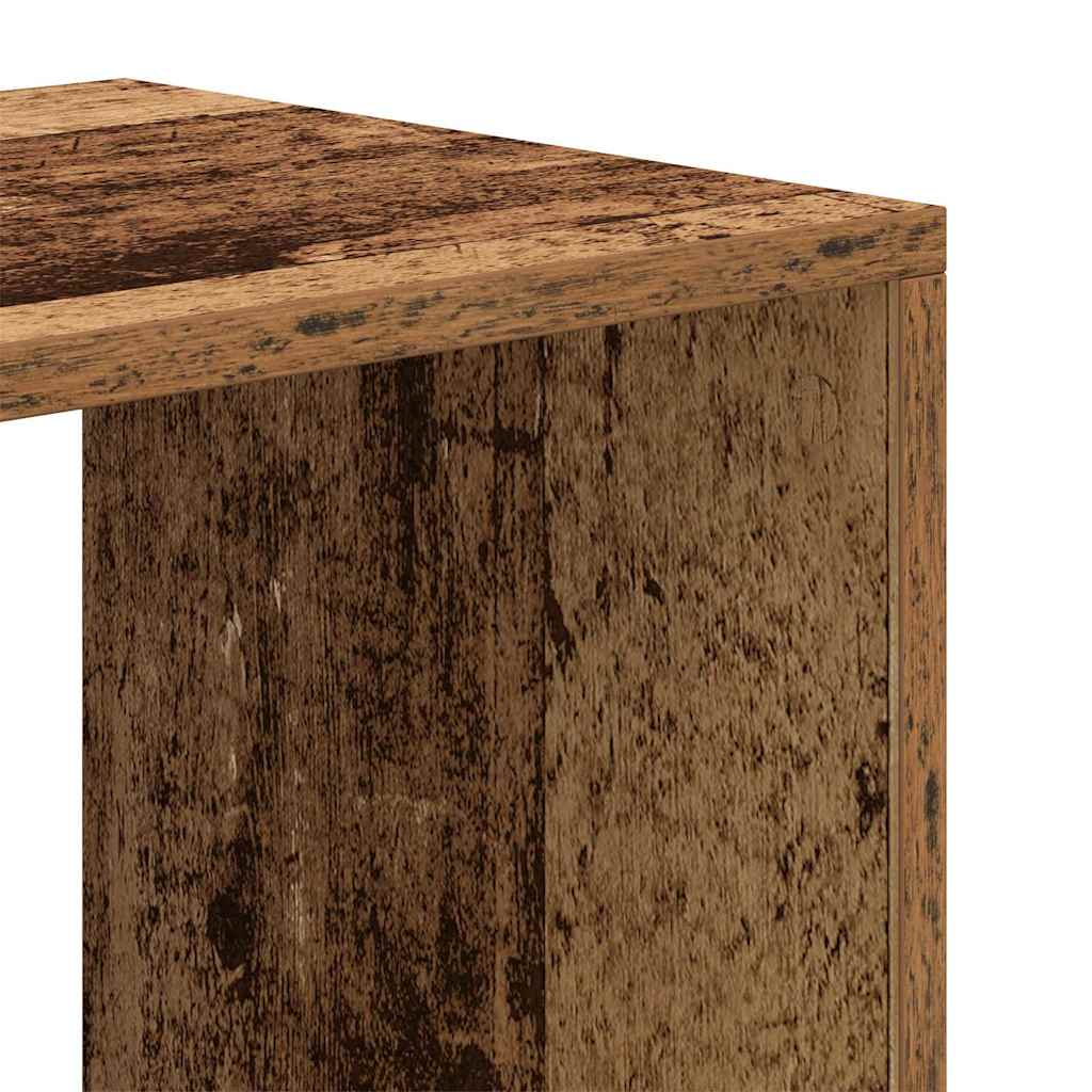 Boekenkast 66x31x112 cm bewerkt hout oud houtkleurig is nu te koop bij PeponiXL, paradijselijk wonen!