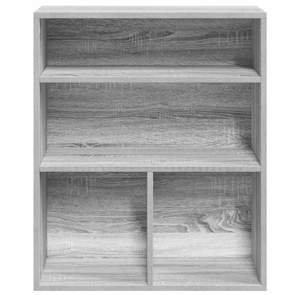 Boekenkast 60x30x71,5 cm bewerkt hout grijs sonoma eikenkleurig is nu te koop bij PeponiXL, paradijselijk wonen!