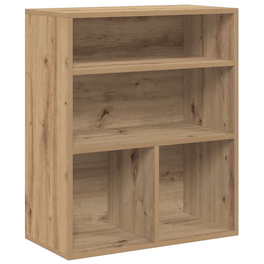 Boekenkast 60x30x71,5 cm bewerkt hout artisanaal eikenkleur is nu te koop bij PeponiXL, paradijselijk wonen!