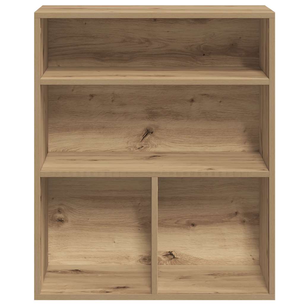 Boekenkast 60x30x71,5 cm bewerkt hout artisanaal eikenkleur is nu te koop bij PeponiXL, paradijselijk wonen!