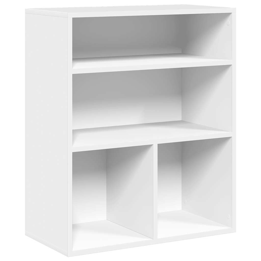 Boekenkast 60x30x71,5 cm bewerkt hout wit is nu te koop bij PeponiXL, paradijselijk wonen!