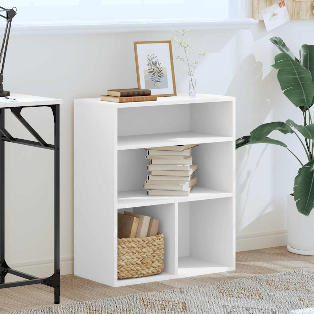 Boekenkast 60x30x71,5 cm bewerkt hout wit is nu te koop bij PeponiXL, paradijselijk wonen!