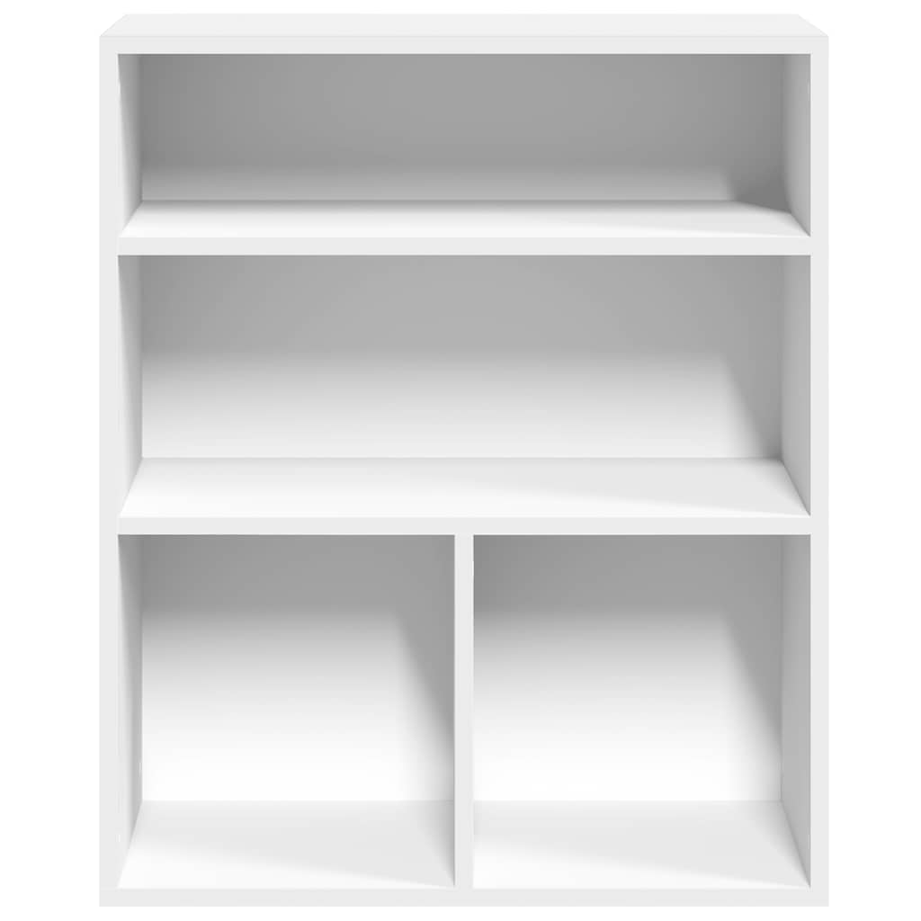 Boekenkast 60x30x71,5 cm bewerkt hout wit is nu te koop bij PeponiXL, paradijselijk wonen!