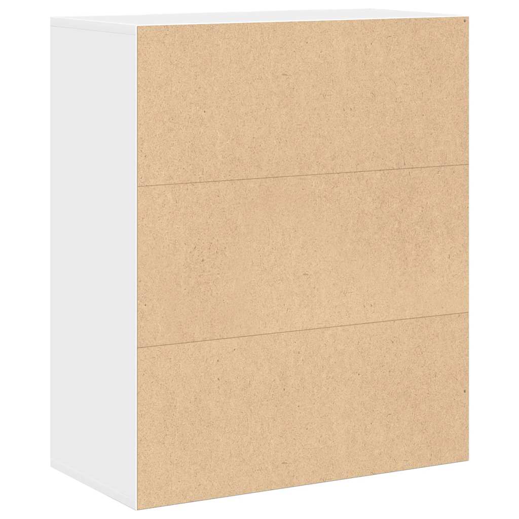 Boekenkast 60x30x71,5 cm bewerkt hout wit is nu te koop bij PeponiXL, paradijselijk wonen!