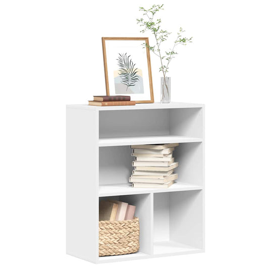 Boekenkast 60x30x71,5 cm bewerkt hout wit is nu te koop bij PeponiXL, paradijselijk wonen!