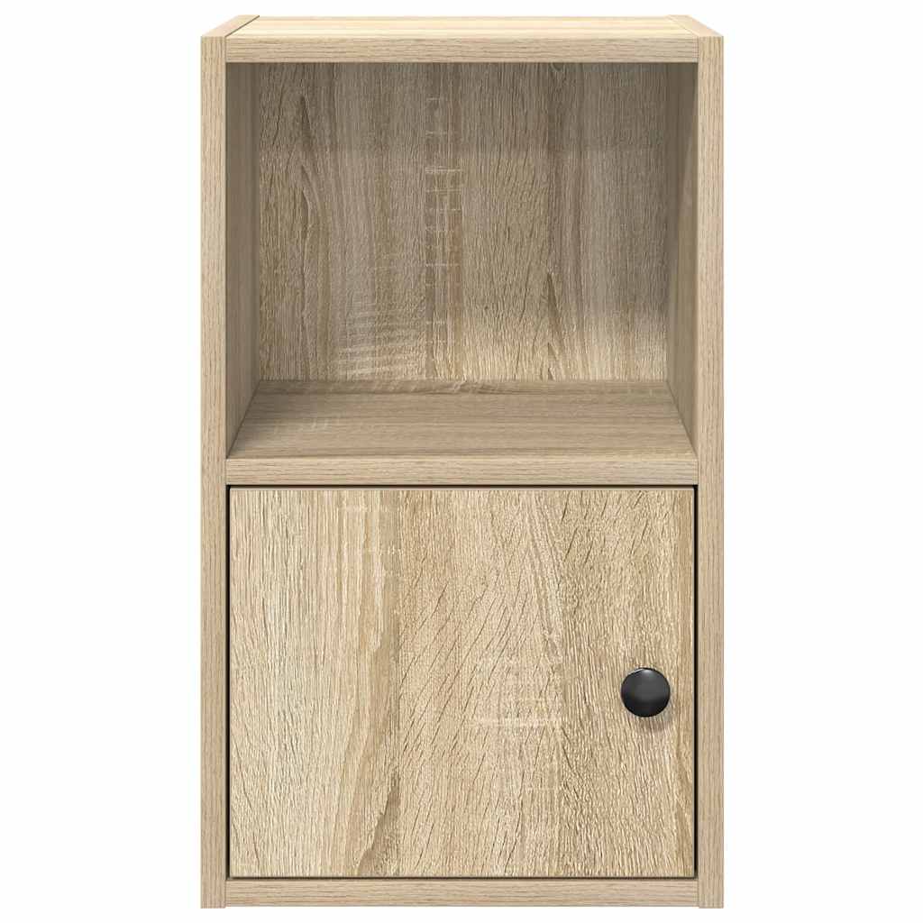 Boekenkast 31x24x52 cm bewerkt hout sonoma eikenkleurig is nu te koop bij PeponiXL, paradijselijk wonen!