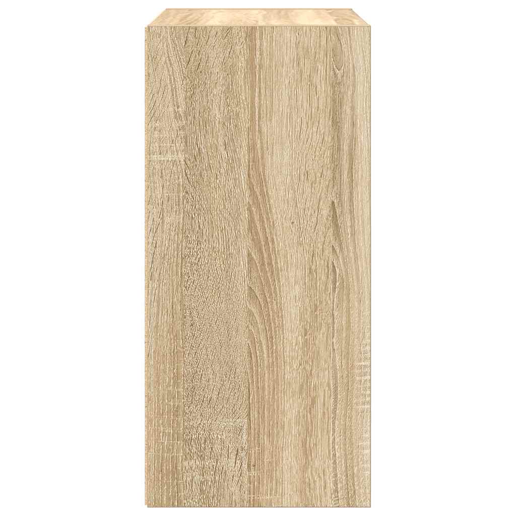 Boekenkast 31x24x52 cm bewerkt hout sonoma eikenkleurig is nu te koop bij PeponiXL, paradijselijk wonen!