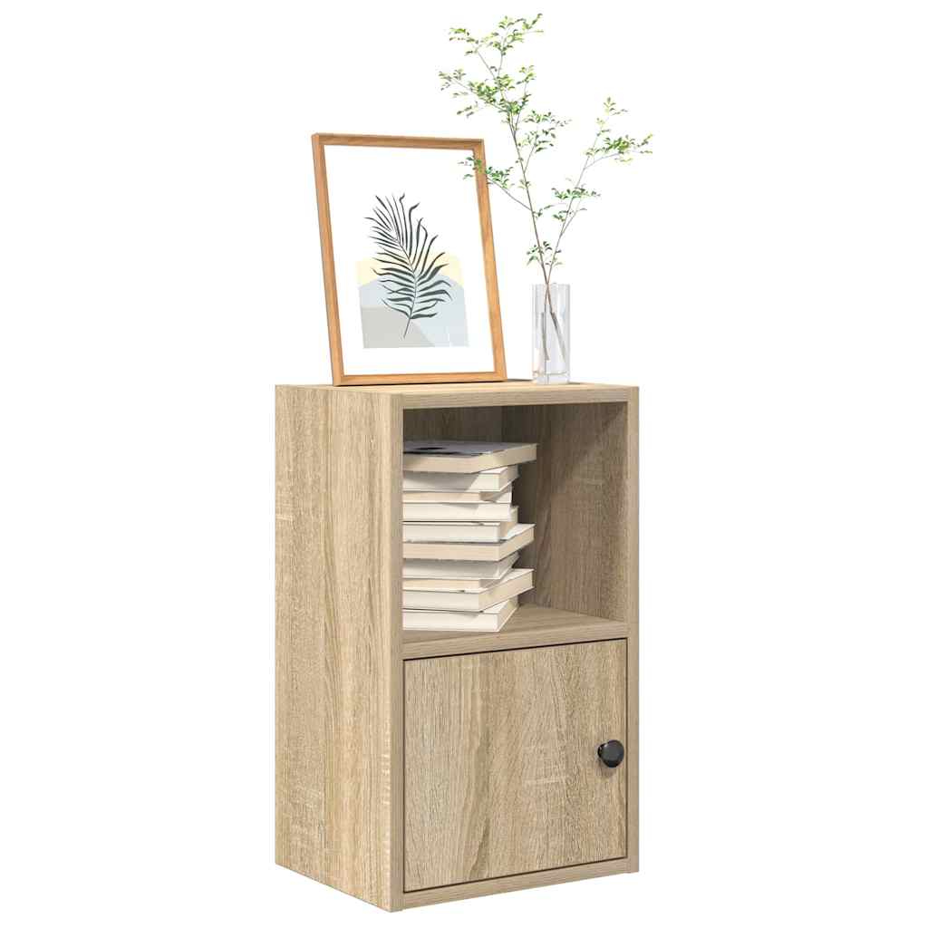 Boekenkast 31x24x52 cm bewerkt hout sonoma eikenkleurig is nu te koop bij PeponiXL, paradijselijk wonen!