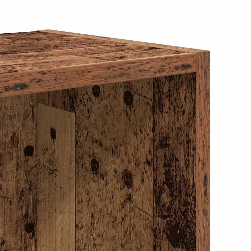 Boekenkast 31x24x52 cm bewerkt hout oud houtkleurig is nu te koop bij PeponiXL, paradijselijk wonen!