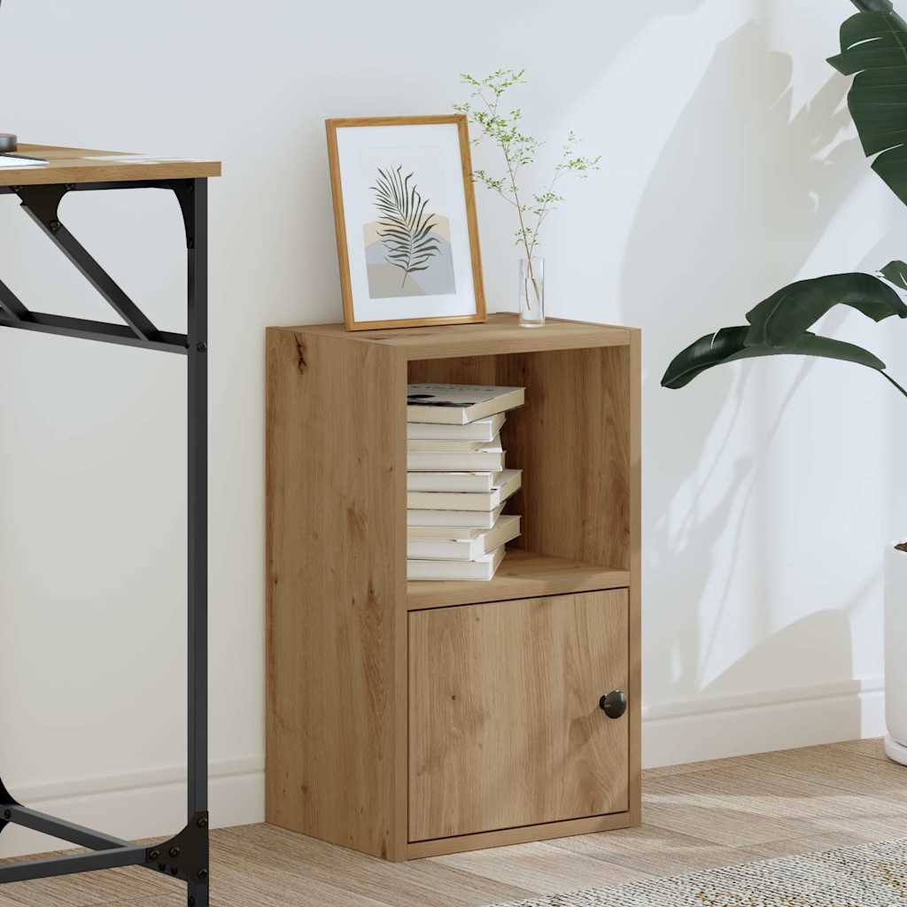 Boekenkast 31x24x52 cm bewerkt hout artisanaal eikenkleurig is nu te koop bij PeponiXL, paradijselijk wonen!