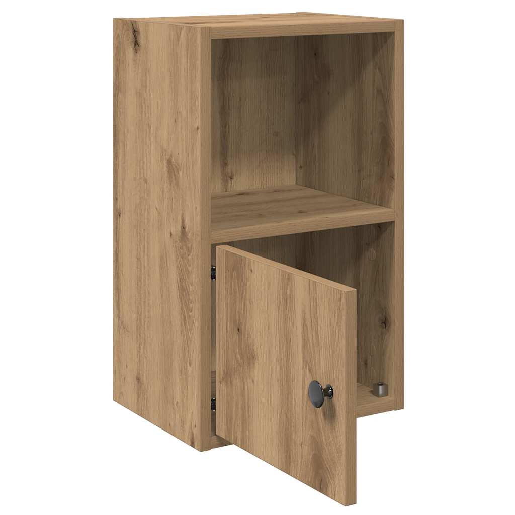 Boekenkast 31x24x52 cm bewerkt hout artisanaal eikenkleurig is nu te koop bij PeponiXL, paradijselijk wonen!