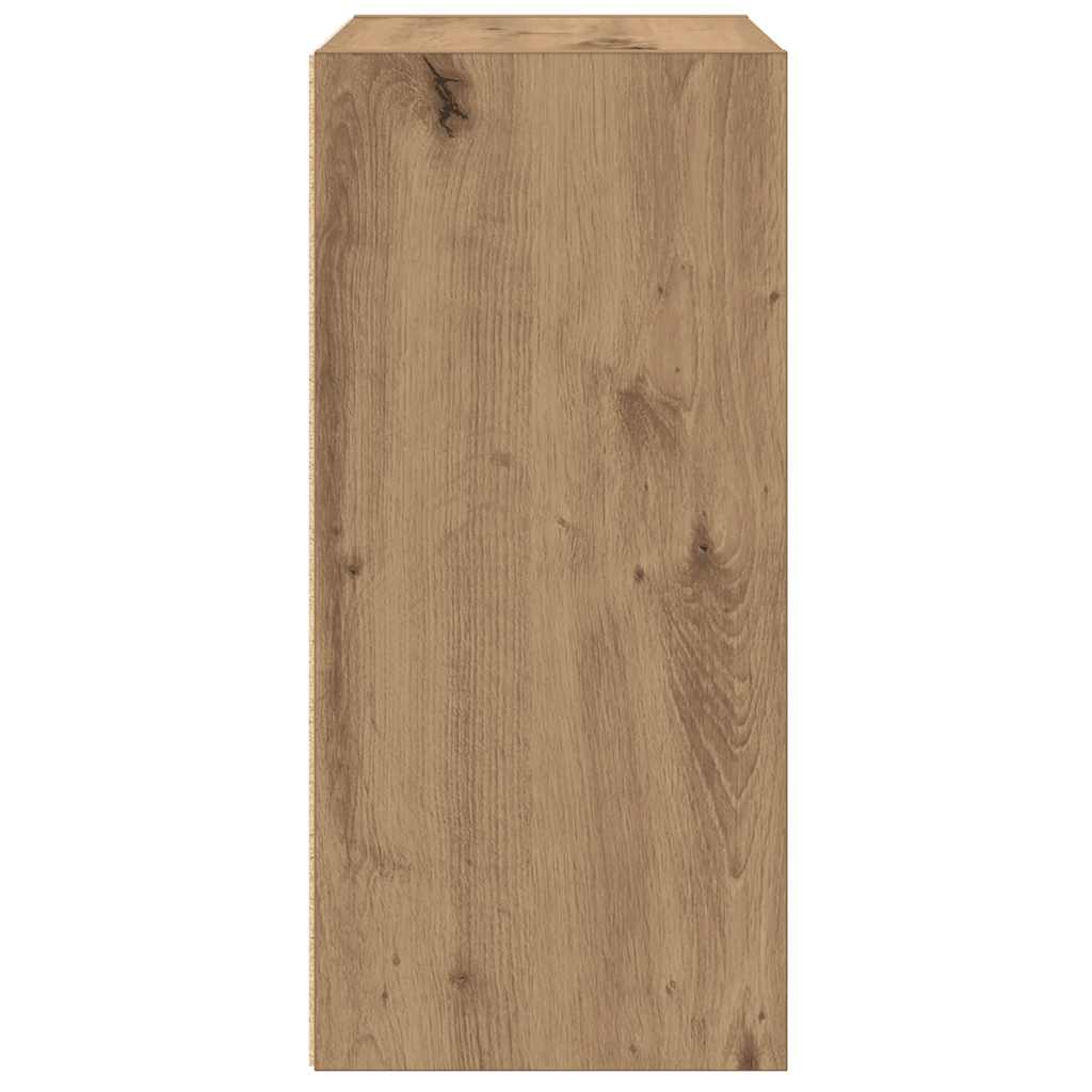 Boekenkast 31x24x52 cm bewerkt hout artisanaal eikenkleurig is nu te koop bij PeponiXL, paradijselijk wonen!