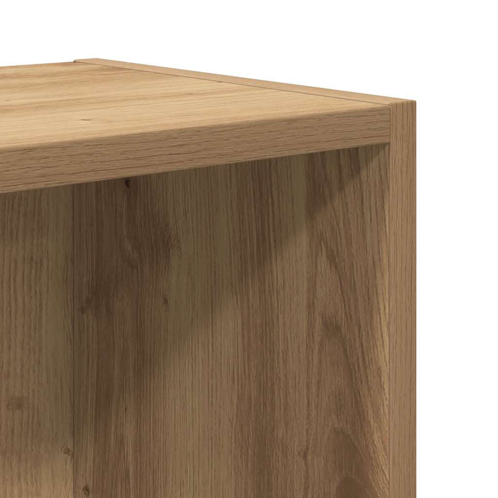 Boekenkast 31x24x52 cm bewerkt hout artisanaal eikenkleurig is nu te koop bij PeponiXL, paradijselijk wonen!