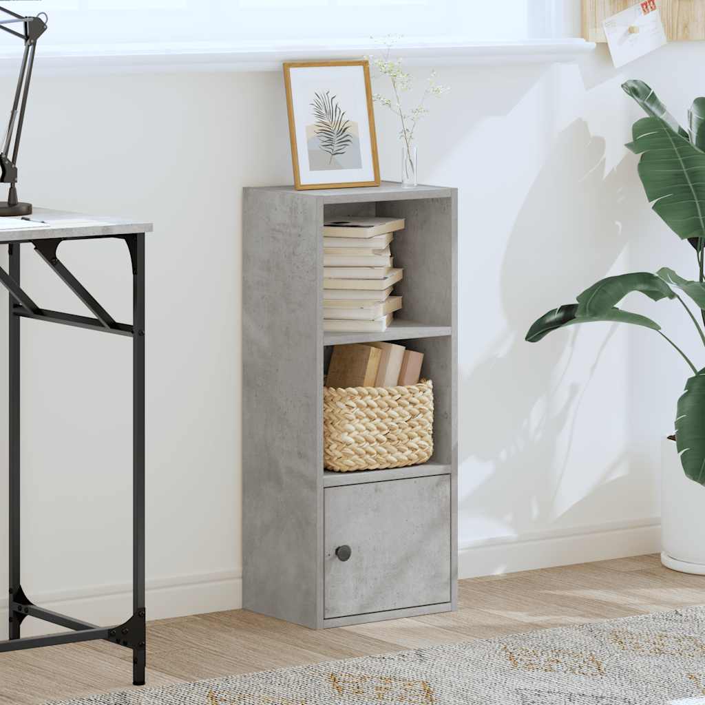 Boekenkast 31x24x77 cm bewerkt hout betongrijs is nu te koop bij PeponiXL, paradijselijk wonen!