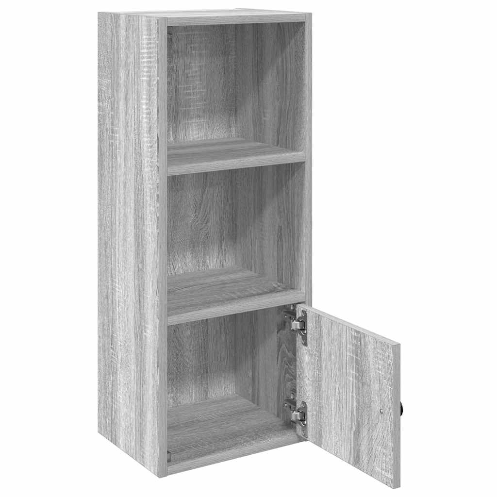 Boekenkast 31x24x77 cm bewerkt hout grijs sonoma eikenkleurig is nu te koop bij PeponiXL, paradijselijk wonen!