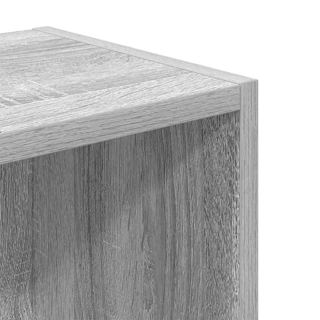 Boekenkast 31x24x77 cm bewerkt hout grijs sonoma eikenkleurig is nu te koop bij PeponiXL, paradijselijk wonen!