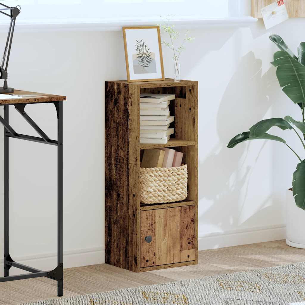 Boekenkast 31x24x77 cm bewerkt hout oud houtkleurig is nu te koop bij PeponiXL, paradijselijk wonen!