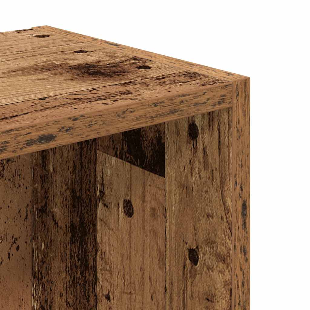 Boekenkast 31x24x77 cm bewerkt hout oud houtkleurig is nu te koop bij PeponiXL, paradijselijk wonen!