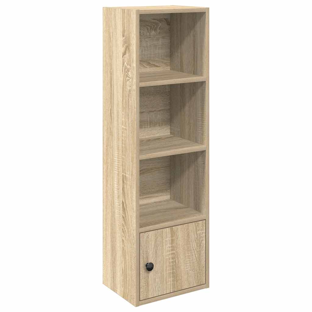 Boekenkast 31x24x102 cm bewerkt hout sonoma eikenkleurig is nu te koop bij PeponiXL, paradijselijk wonen!