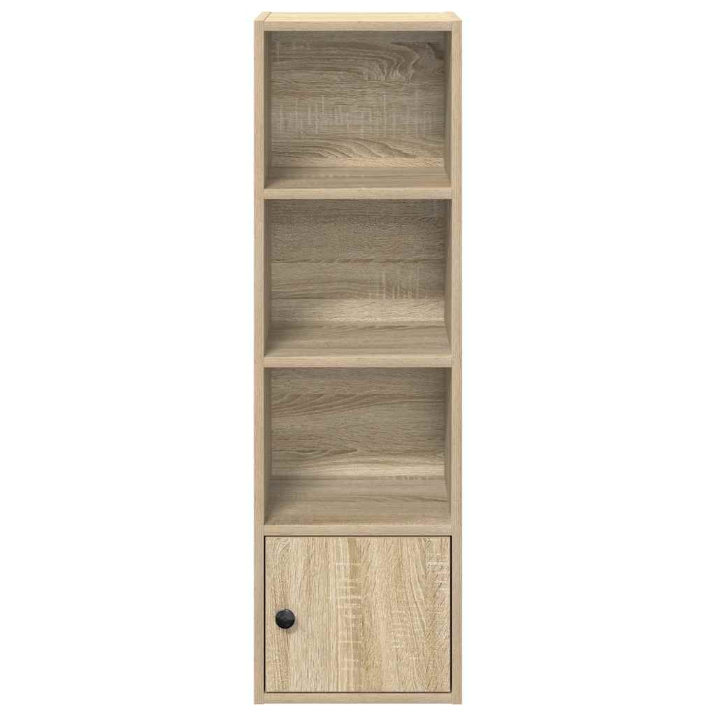 Boekenkast 31x24x102 cm bewerkt hout sonoma eikenkleurig is nu te koop bij PeponiXL, paradijselijk wonen!