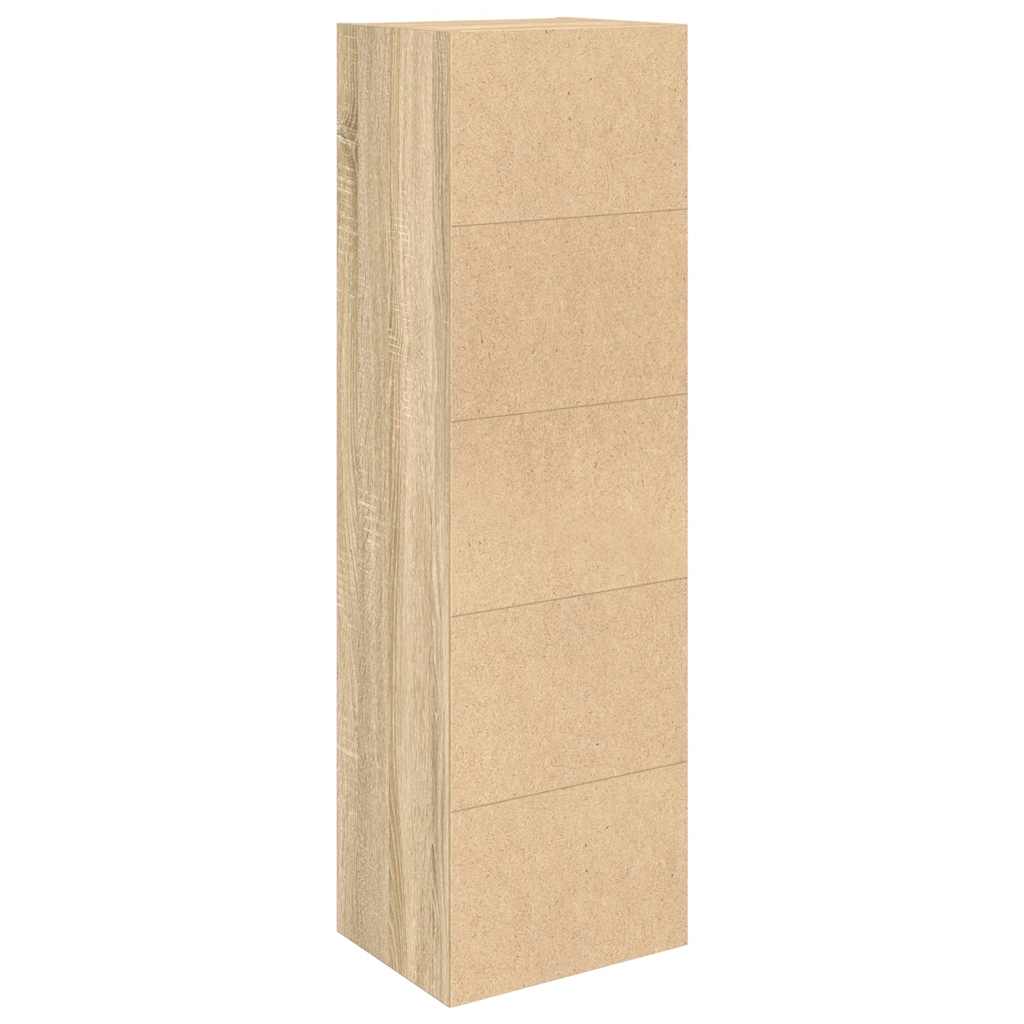 Boekenkast 31x24x102 cm bewerkt hout sonoma eikenkleurig is nu te koop bij PeponiXL, paradijselijk wonen!