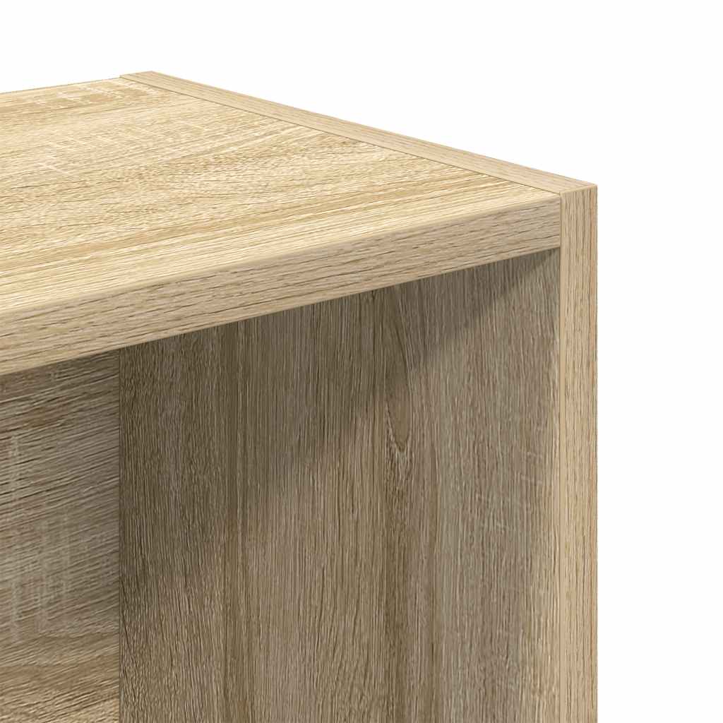 Boekenkast 31x24x102 cm bewerkt hout sonoma eikenkleurig is nu te koop bij PeponiXL, paradijselijk wonen!