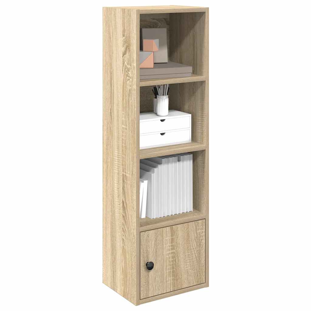 Boekenkast 31x24x102 cm bewerkt hout sonoma eikenkleurig is nu te koop bij PeponiXL, paradijselijk wonen!