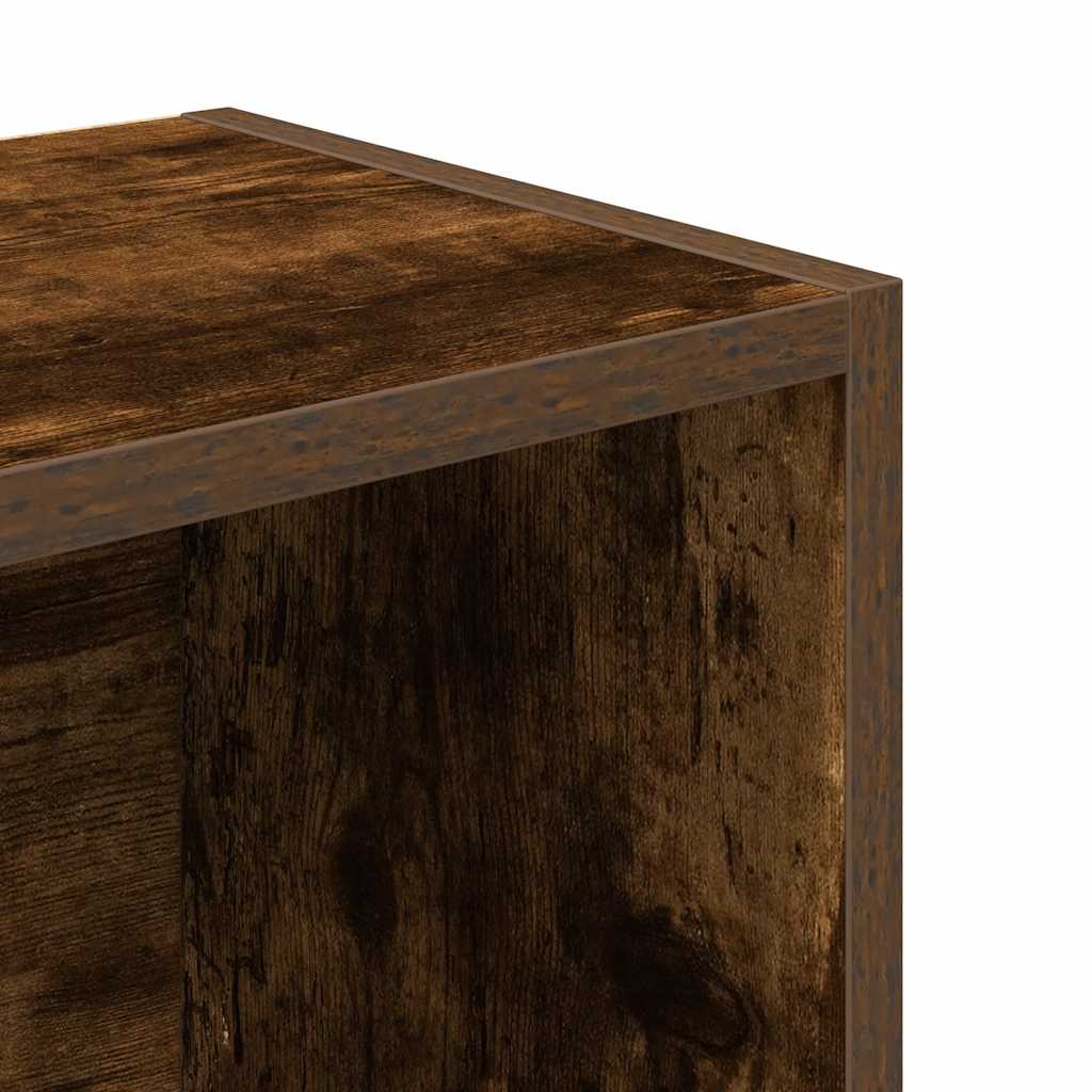 Boekenkast 31x24x102 cm bewerkt hout gerookt eikenkleurig is nu te koop bij PeponiXL, paradijselijk wonen!