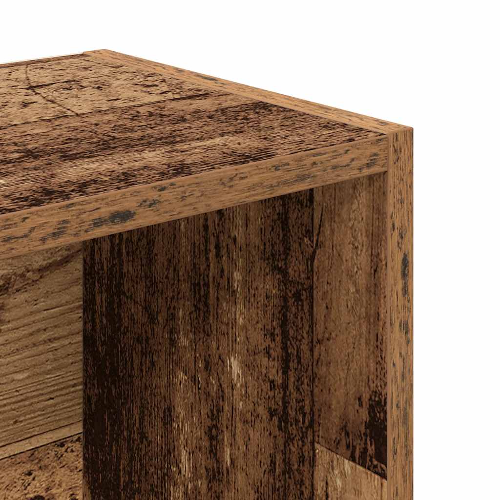 Boekenkast 31x24x102 cm bewerkt hout oud houtkleurig is nu te koop bij PeponiXL, paradijselijk wonen!