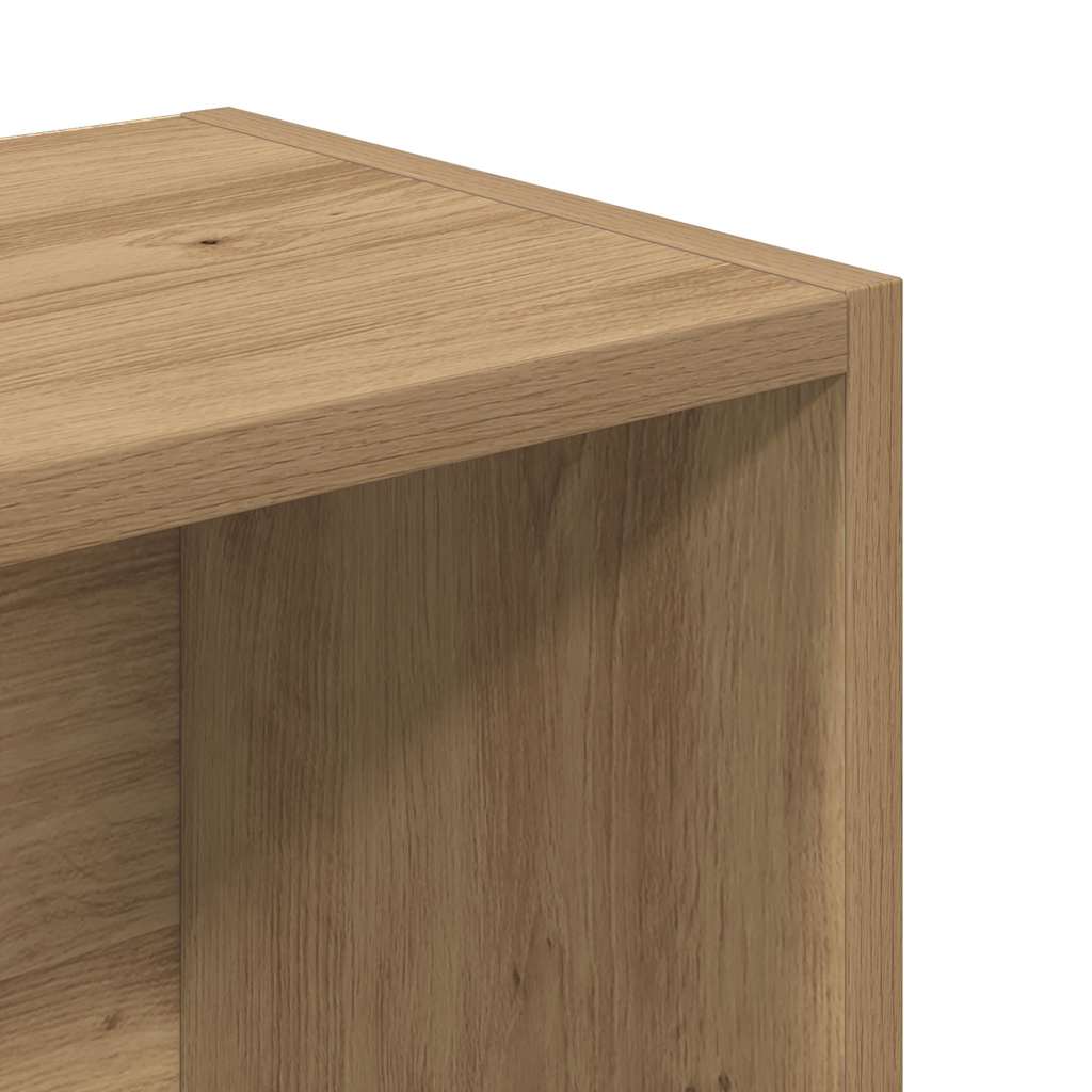 Boekenkast 31x24x102 cm bewerkt hout artisanaal eikenkleurig is nu te koop bij PeponiXL, paradijselijk wonen!