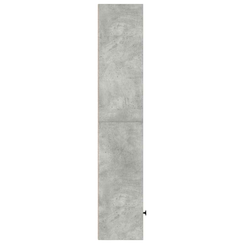 Boekenkast 31x24x127 cm bewerkt hout betongrijs is nu te koop bij PeponiXL, paradijselijk wonen!