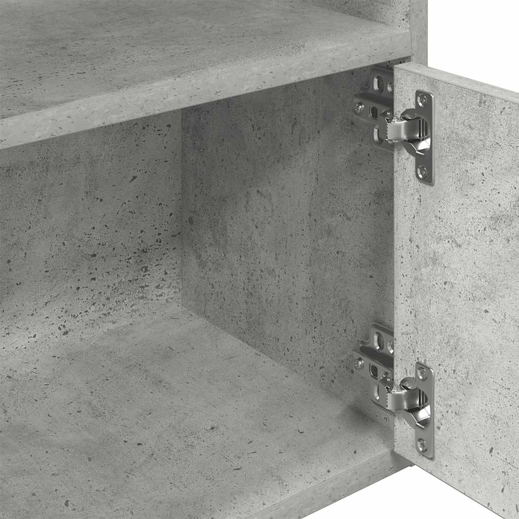 Boekenkast 31x24x127 cm bewerkt hout betongrijs is nu te koop bij PeponiXL, paradijselijk wonen!