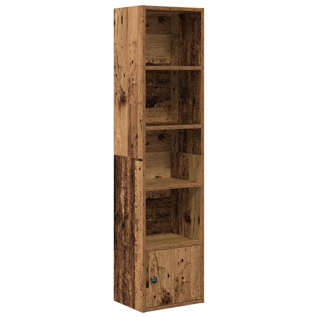 Boekenkast 31x24x127 cm bewerkt hout oud houtkleurig is nu te koop bij PeponiXL, paradijselijk wonen!