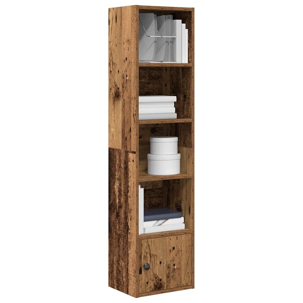 Boekenkast 31x24x127 cm bewerkt hout oud houtkleurig is nu te koop bij PeponiXL, paradijselijk wonen!