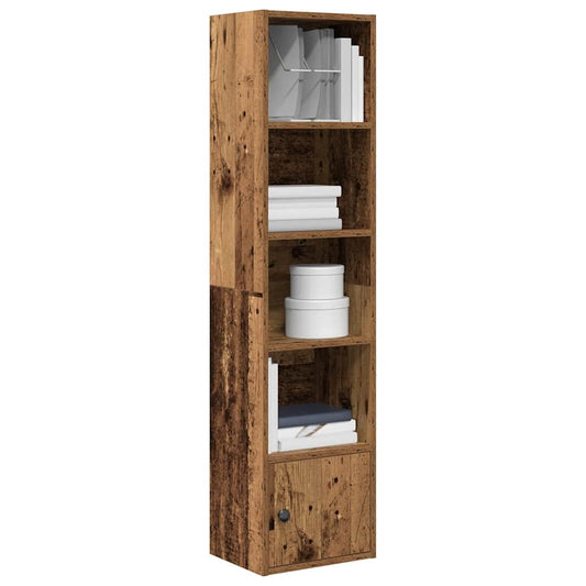 Boekenkast 31x24x127 cm bewerkt hout oud houtkleurig is nu te koop bij PeponiXL, paradijselijk wonen!
