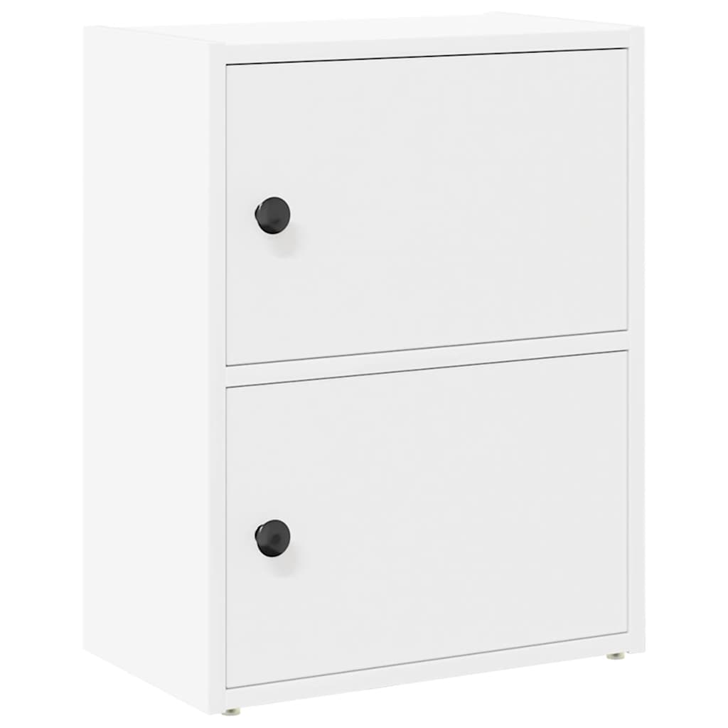 Boekenkast 40x24x52 cm bewerkt hout wit is nu te koop bij PeponiXL, paradijselijk wonen!