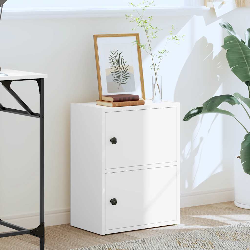 Boekenkast 40x24x52 cm bewerkt hout wit is nu te koop bij PeponiXL, paradijselijk wonen!