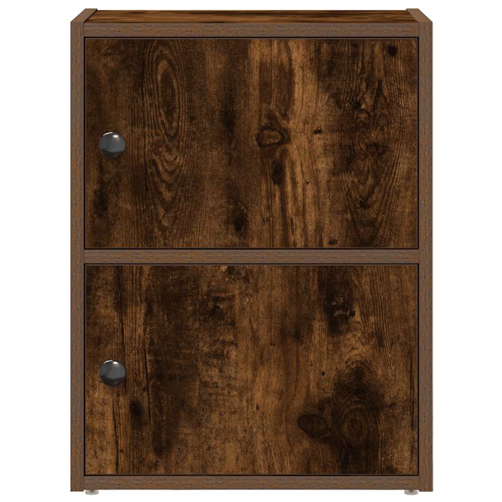 Boekenkast 40x24x52 cm bewerkt hout gerookt eikenkleurig is nu te koop bij PeponiXL, paradijselijk wonen!