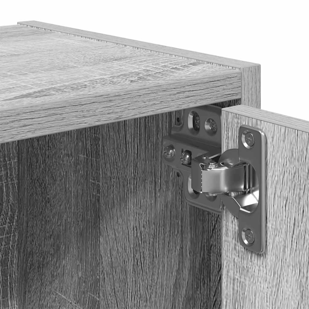 Boekenkast 40x24x52 cm bewerkt hout grijs sonoma eikenkleurig is nu te koop bij PeponiXL, paradijselijk wonen!