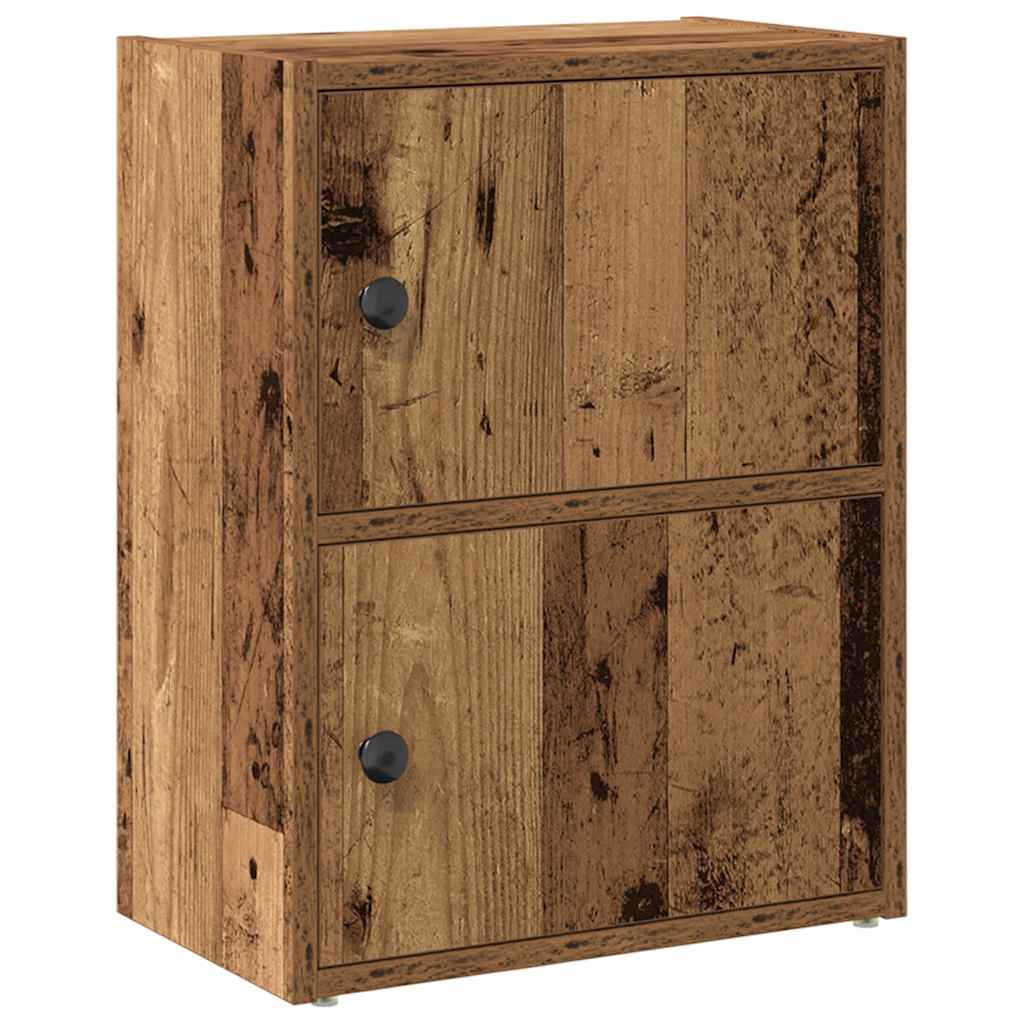 Boekenkast 40x24x52 cm bewerkt hout oud houtkleurig is nu te koop bij PeponiXL, paradijselijk wonen!