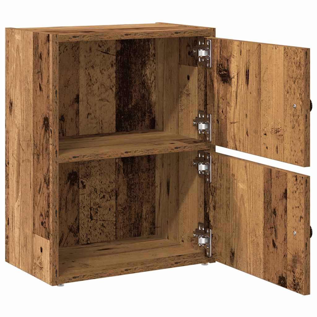 Boekenkast 40x24x52 cm bewerkt hout oud houtkleurig is nu te koop bij PeponiXL, paradijselijk wonen!